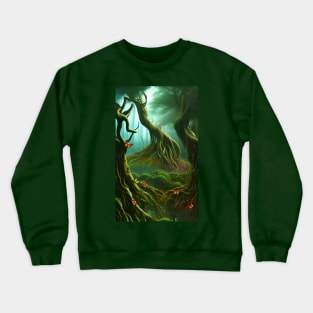 Eerie forest Crewneck Sweatshirt